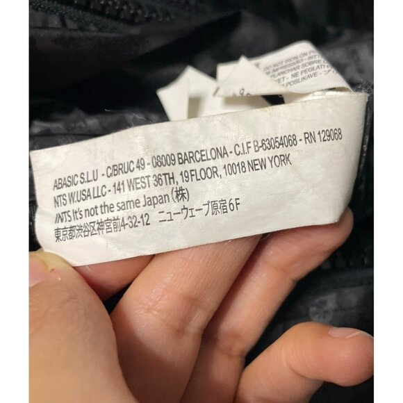 Desigual Black Reversible Hooded Full Zip Up Black Windbreaker Jacket Size S - Picture 14 of 14